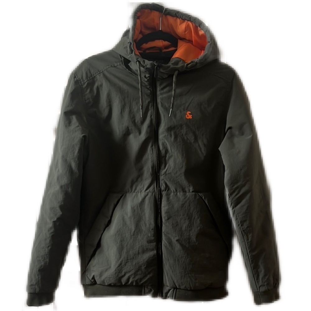 Jack & Jones Puffer Olive Green hoodie Jacket